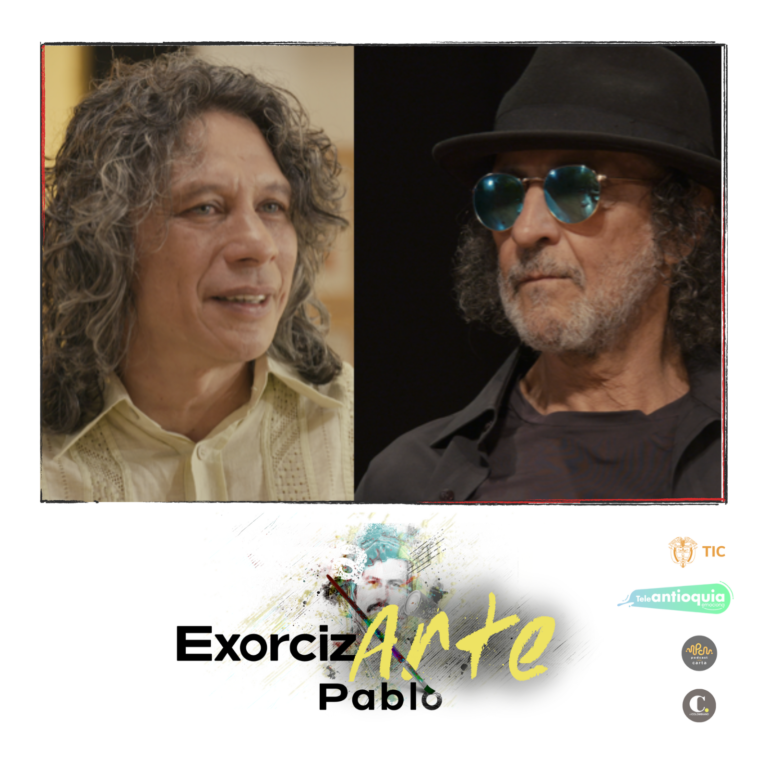 Luis Miguel Rivas y Carlos Mario Aguirre en ExorcizArte Pablo Escobar podcastalacarta